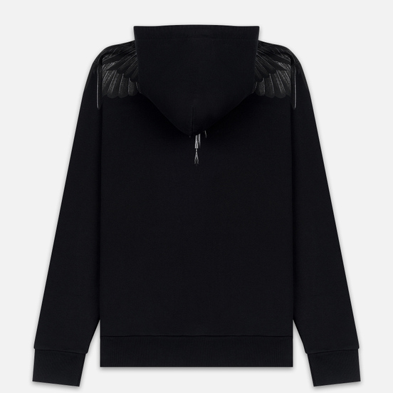 Мужская толстовка Marcelo Burlon Black Wings Hoodie Black/Black