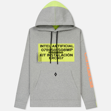 Мужская толстовка Marcelo Burlon Contaminacion Over Hoodie Light Grey/Multicolor