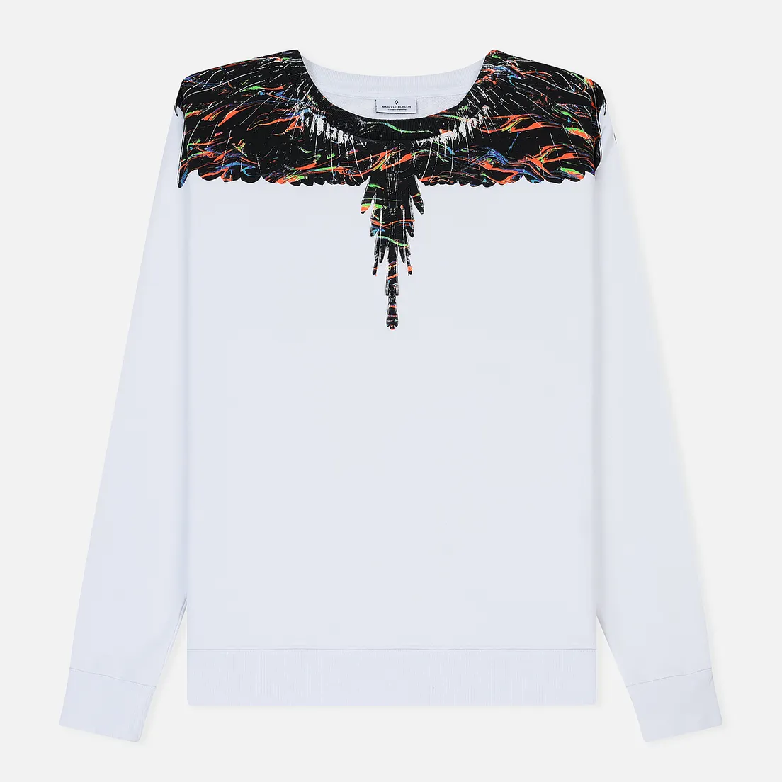 Marcelo Burlon Мужская толстовка Fluo Lights Wings Crewneck