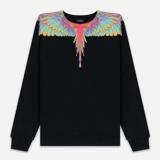 Мужская толстовка Marcelo Burlon Fluo Wings Crewneck Black/Light Blue