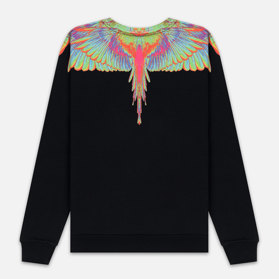 Мужская толстовка Marcelo Burlon Fluo Wings Crewneck Black/Light Blue