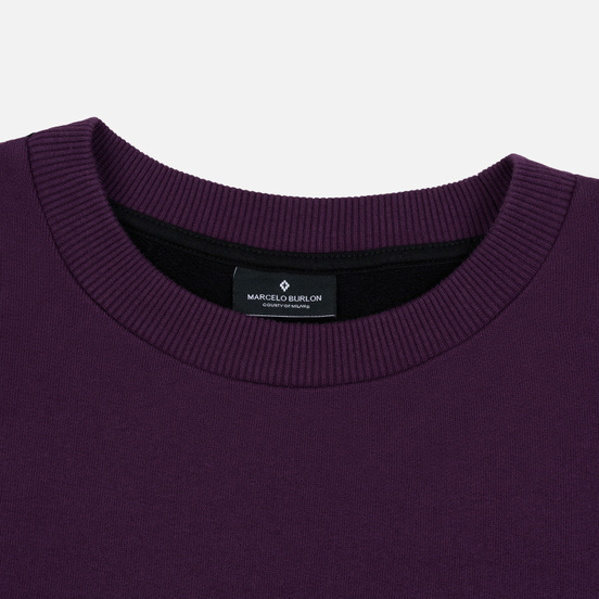 Мужская толстовка Marcelo Burlon Freak Over Crew Neck Dark Purple/Multicolor