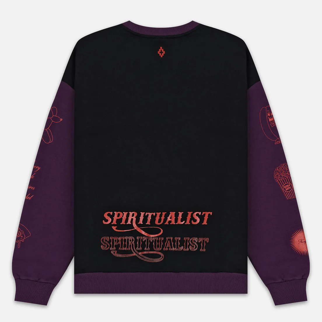 Marcelo Burlon Мужская толстовка Freak Over Crew Neck