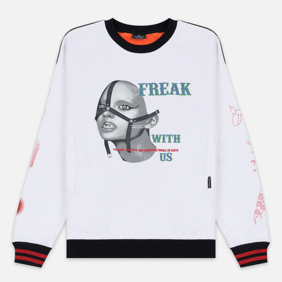 Мужская толстовка Marcelo Burlon Freak Over Crew Neck Multicolor/Multicolor