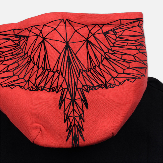 Мужская толстовка Marcelo Burlon Freak Wings Over Hoodie Black/Multicolor