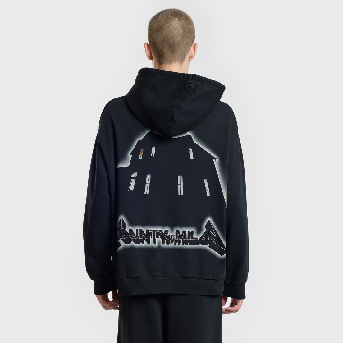 Marcelo Burlon Мужская толстовка Ghost House Over Hoodie