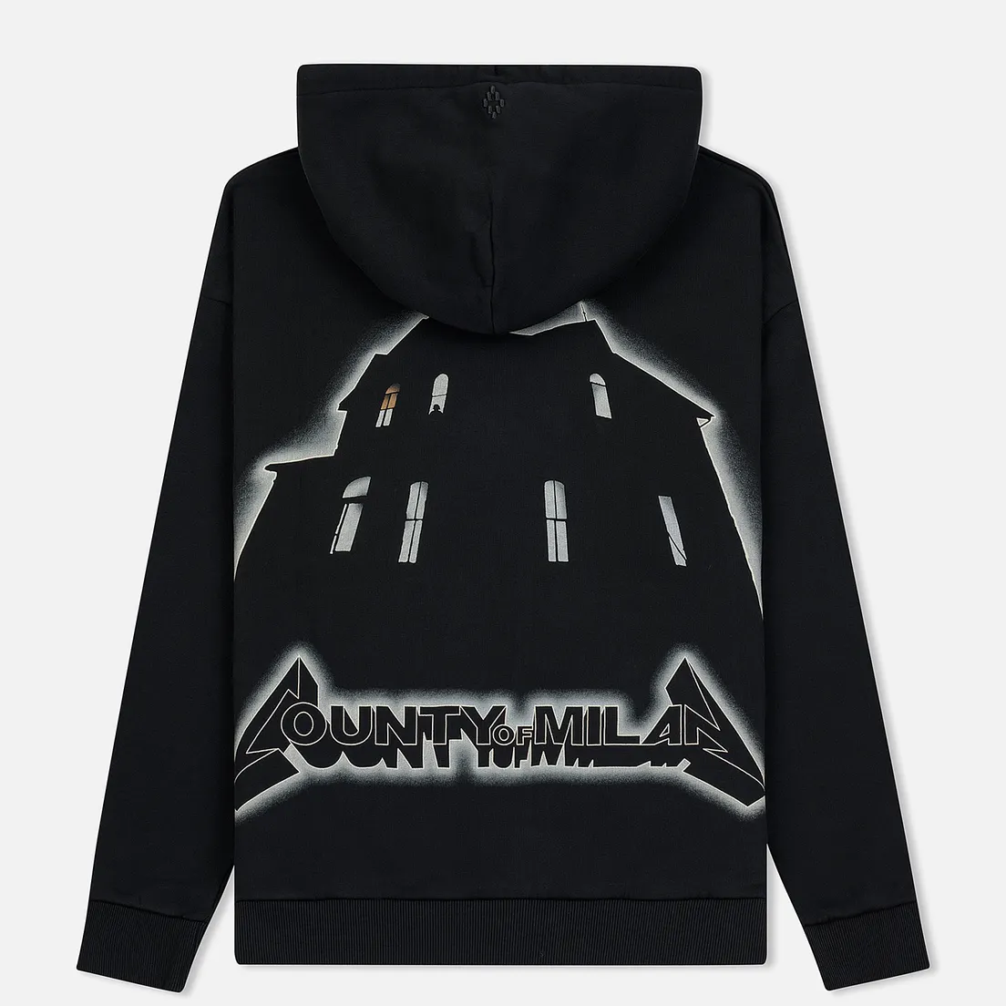 Marcelo Burlon Мужская толстовка Ghost House Over Hoodie