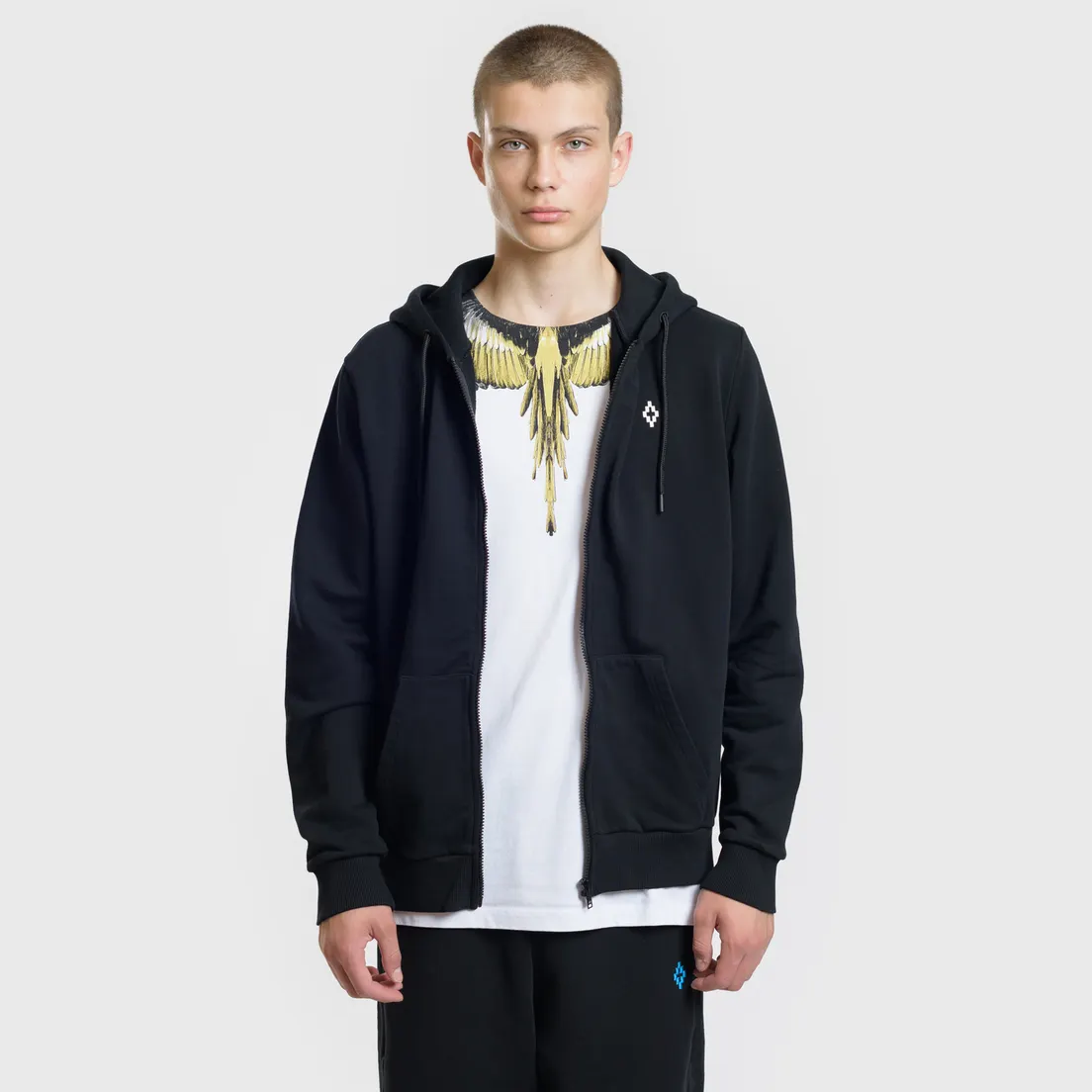 Marcelo Burlon Мужская толстовка Heart Wings Zipped Hoodie