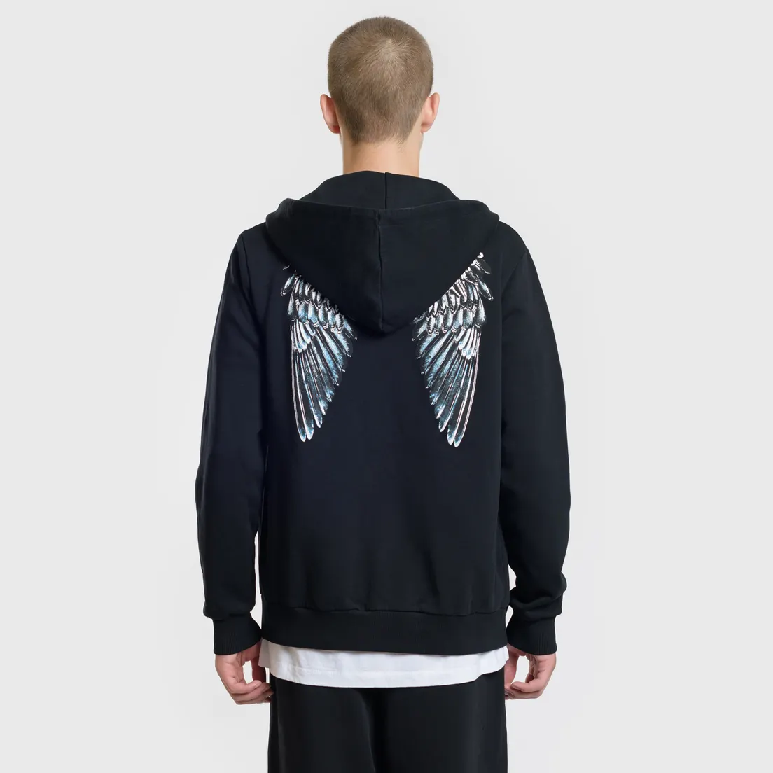 Marcelo Burlon Мужская толстовка Heart Wings Zipped Hoodie