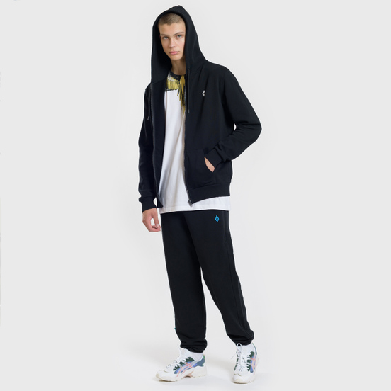 Мужская толстовка Marcelo Burlon Heart Wings Zipped Hoodie Black/White