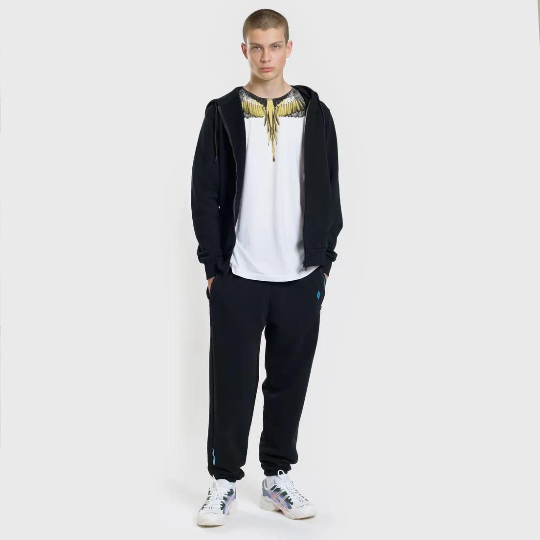 Marcelo Burlon Мужская толстовка Heart Wings Zipped Hoodie