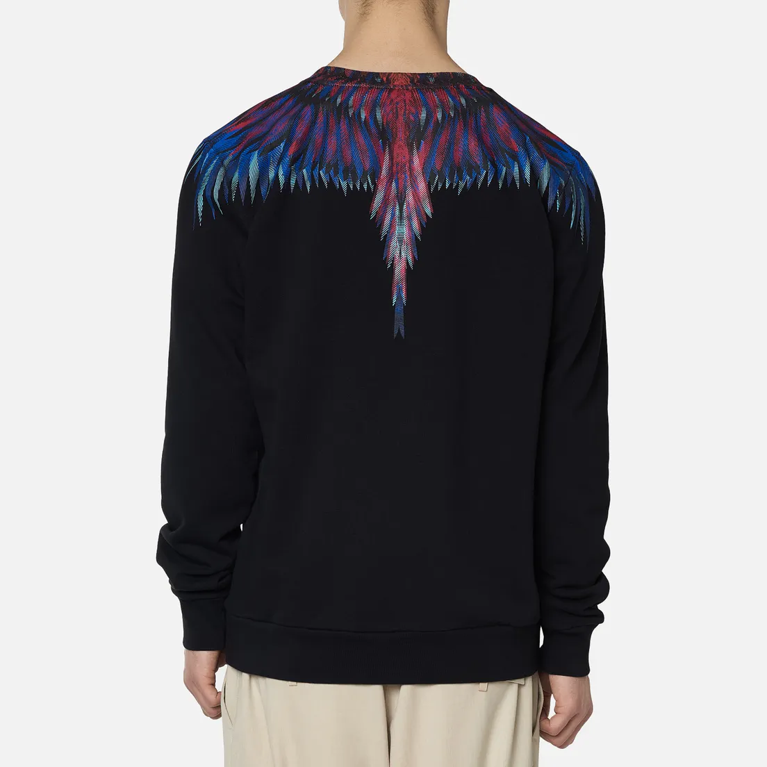 Marcelo Burlon Мужская толстовка Sharp Wings Regular Crewneck
