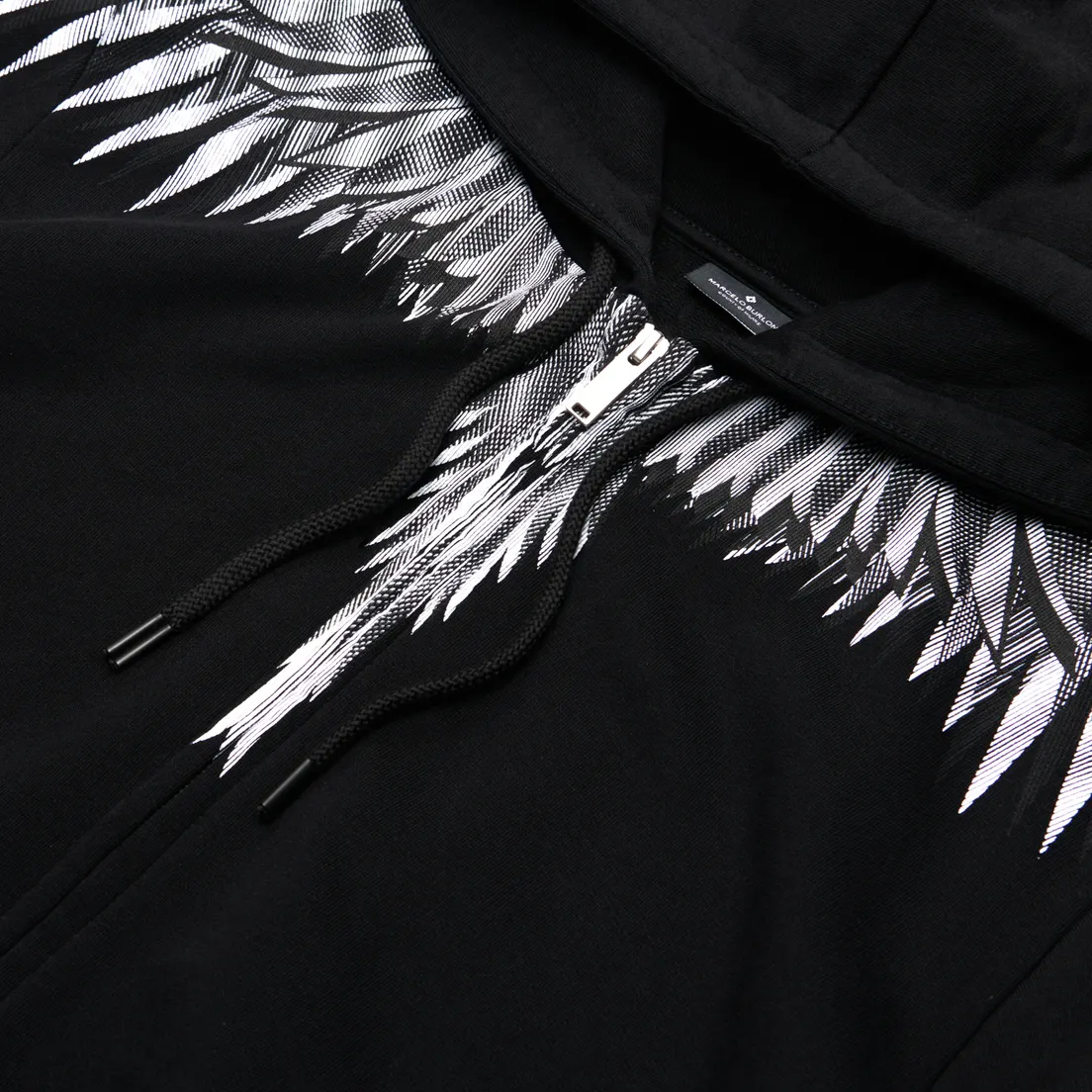 Marcelo Burlon Мужская толстовка Sharp Wings Regular Zip Hoodie