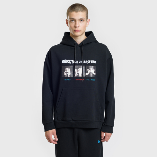 Мужская толстовка Marcelo Burlon Shock Over Hoodie Black/Multicolor