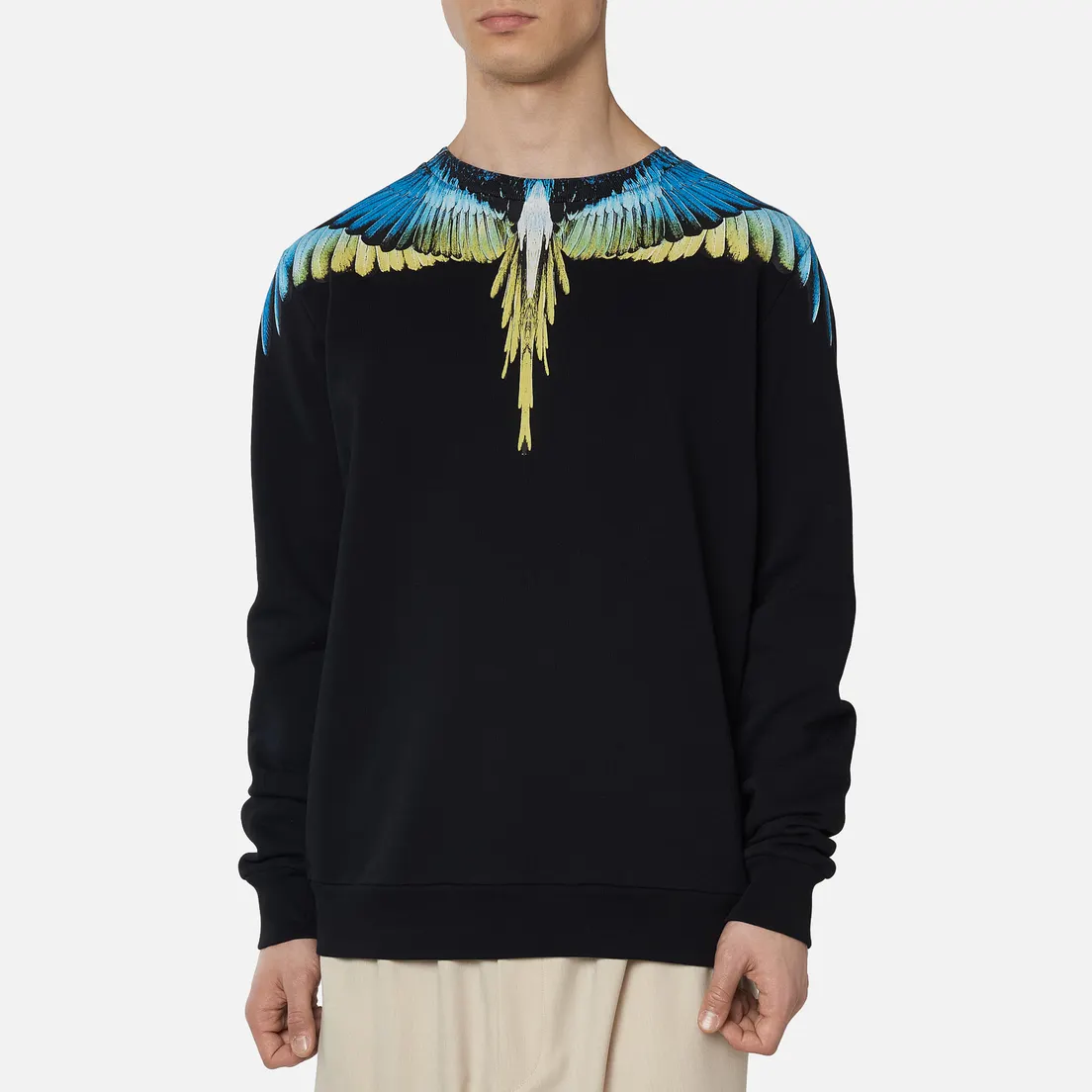 Marcelo Burlon Мужская толстовка Wings Regular Crewneck