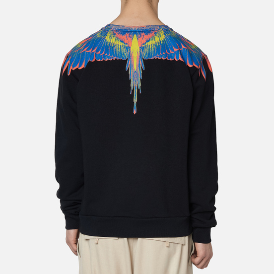 Мужская толстовка Marcelo Burlon Wings Regular Crewneck Black/Multicolor