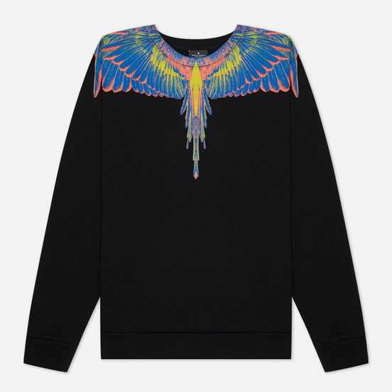 Мужская толстовка Marcelo Burlon Wings Regular Crewneck Black/Multicolor