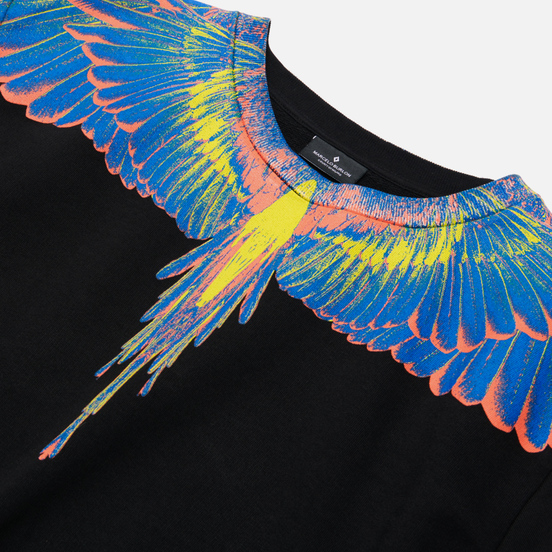 Мужская толстовка Marcelo Burlon Wings Regular Crewneck Black/Multicolor