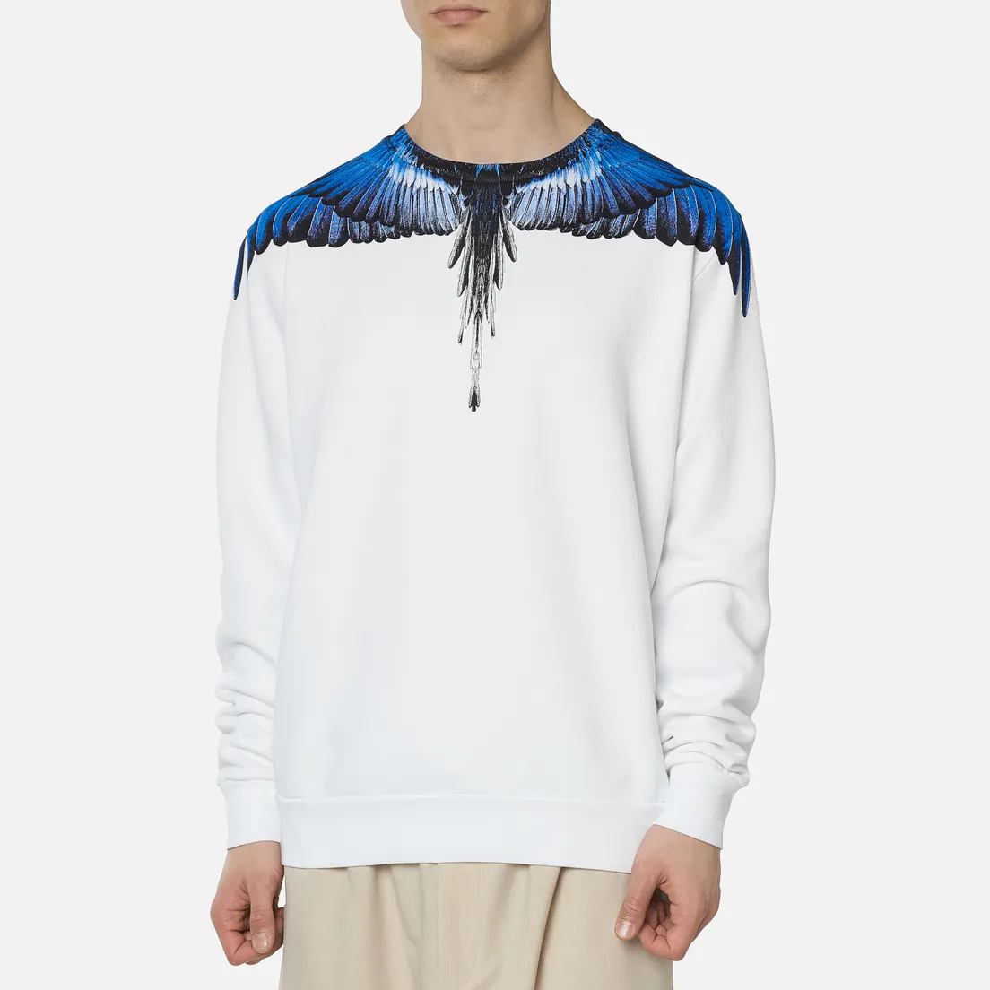 Marcelo Burlon Мужская толстовка Wings Regular Crewneck