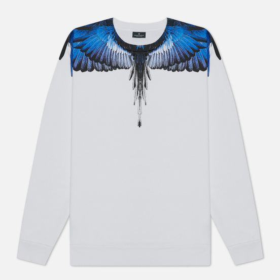 Мужская толстовка Marcelo Burlon Wings Regular Crewneck White/Blue
