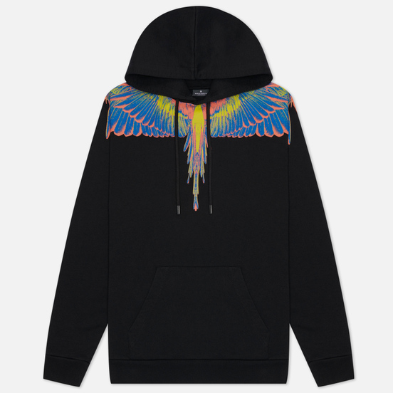 Мужская толстовка Marcelo Burlon Wings Regular Hoodie Black/Multicolor