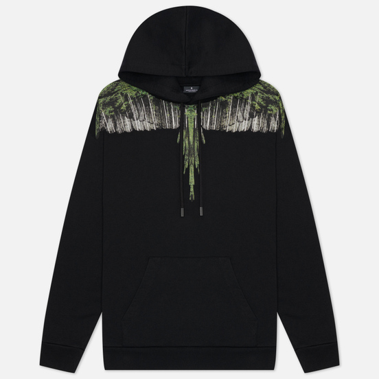 Мужская толстовка Marcelo Burlon Wood Wings Hoodie Black/Green