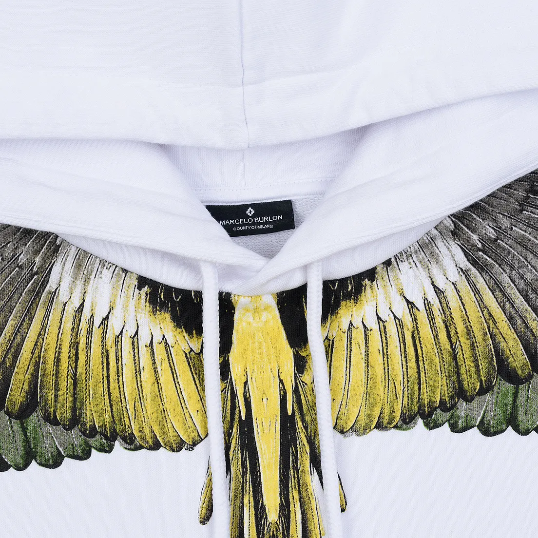 Marcelo Burlon Мужская толстовка Yellow Wings Hoodie
