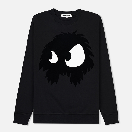Мужская толстовка McQ Alexander McQueen Big Crew Neck Chester Monster Darkest Black