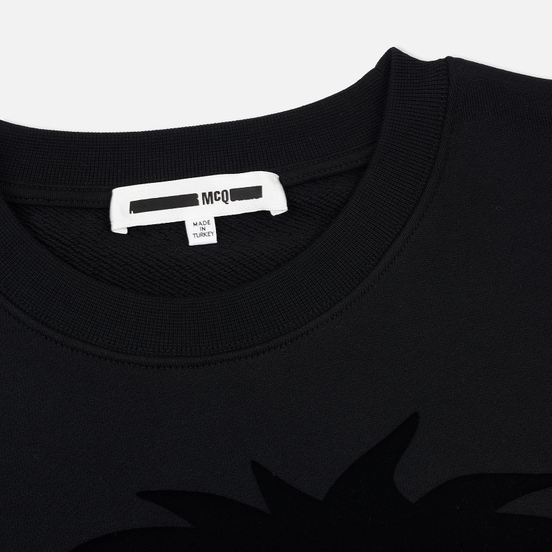 Мужская толстовка McQ Alexander McQueen Big Crew Neck Chester Monster Darkest Black
