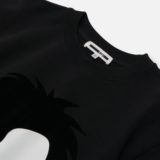 Мужская толстовка McQ Alexander McQueen Big Crew Neck Chester Monster Darkest Black