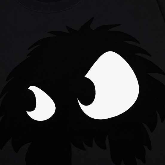 Мужская толстовка McQ Alexander McQueen Big Crew Neck Chester Monster Darkest Black