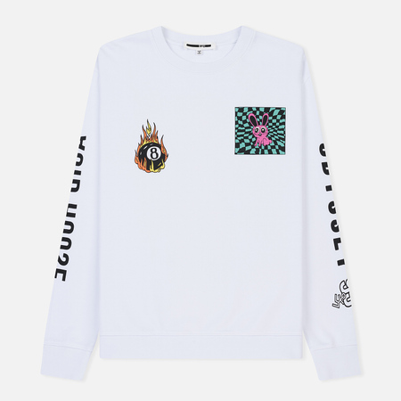 Мужская толстовка McQ Alexander McQueen Big Crew Neck Tripping Bunny Optic White