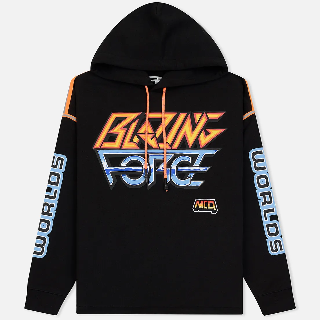 McQ Alexander McQueen Мужская толстовка Blazing Force Over Drawstring Hoodie