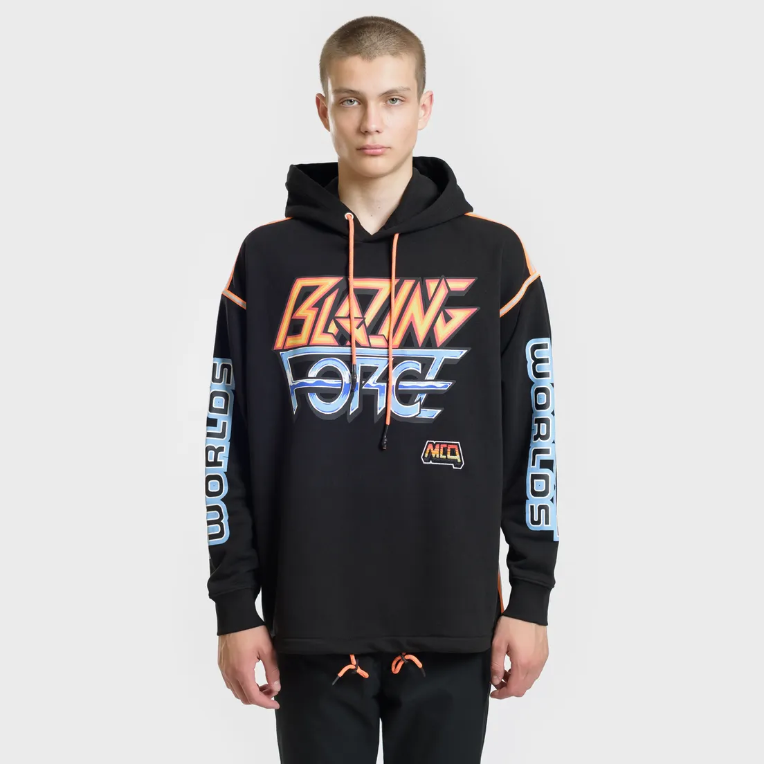 McQ Alexander McQueen Мужская толстовка Blazing Force Over Drawstring Hoodie