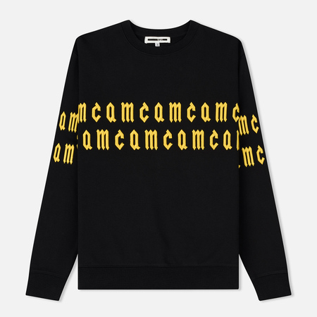 Мужская толстовка McQ Alexander McQueen Clean Crew Neck MCQ Embroidery Darkest Black