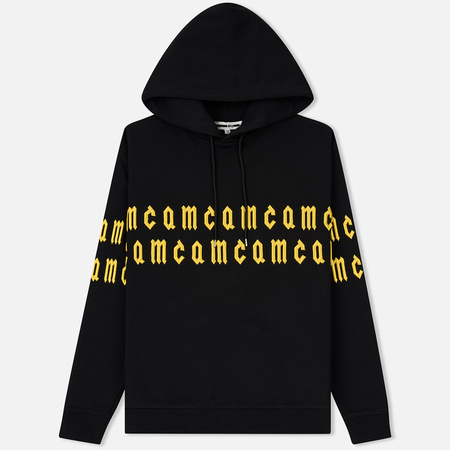 Мужская толстовка McQ Alexander McQueen Clean Hoodie 01 MCQ Embroidery Darkest Black