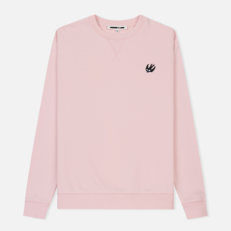 Мужская толстовка McQ Alexander McQueen Coverlock Crew SG Swallow Badge Post It Pink