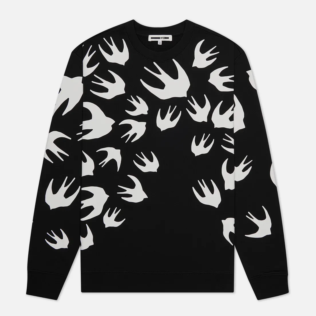 McQ Alexander McQueen Мужская толстовка Crew Neck Swallow Swarm