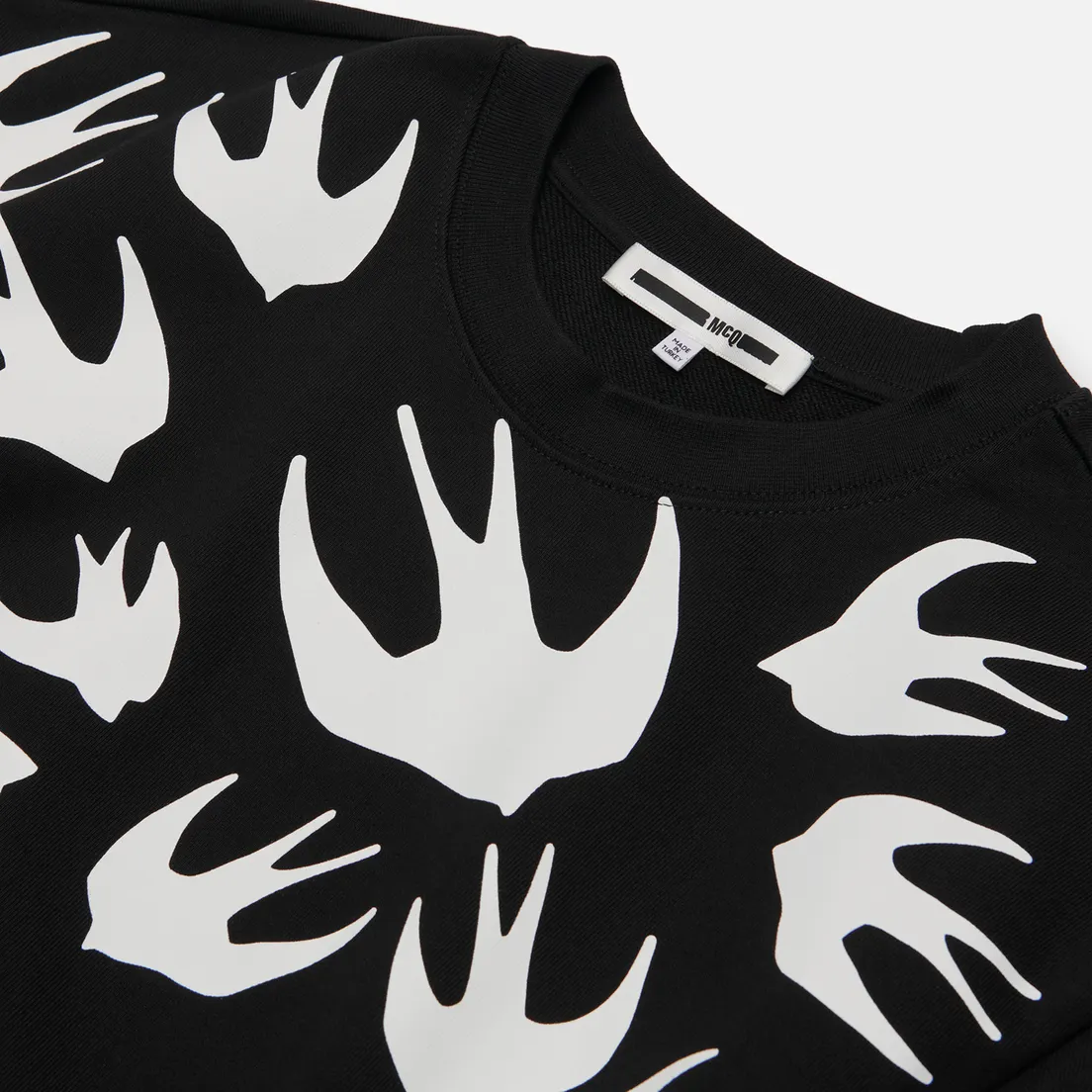 McQ Alexander McQueen Мужская толстовка Crew Neck Swallow Swarm