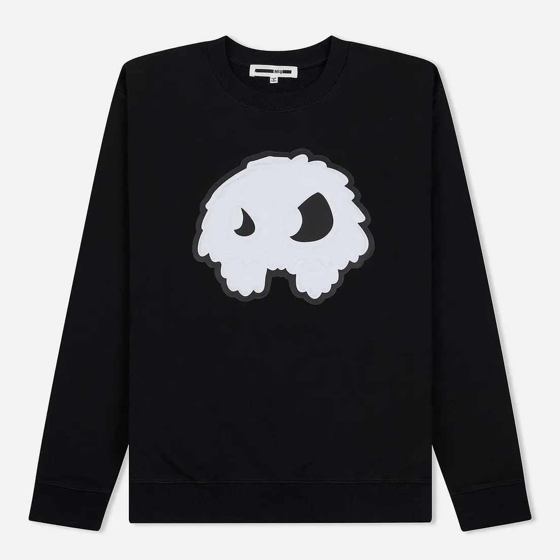 McQ Alexander McQueen Мужская толстовка Embossed Monster Big Crew Neck