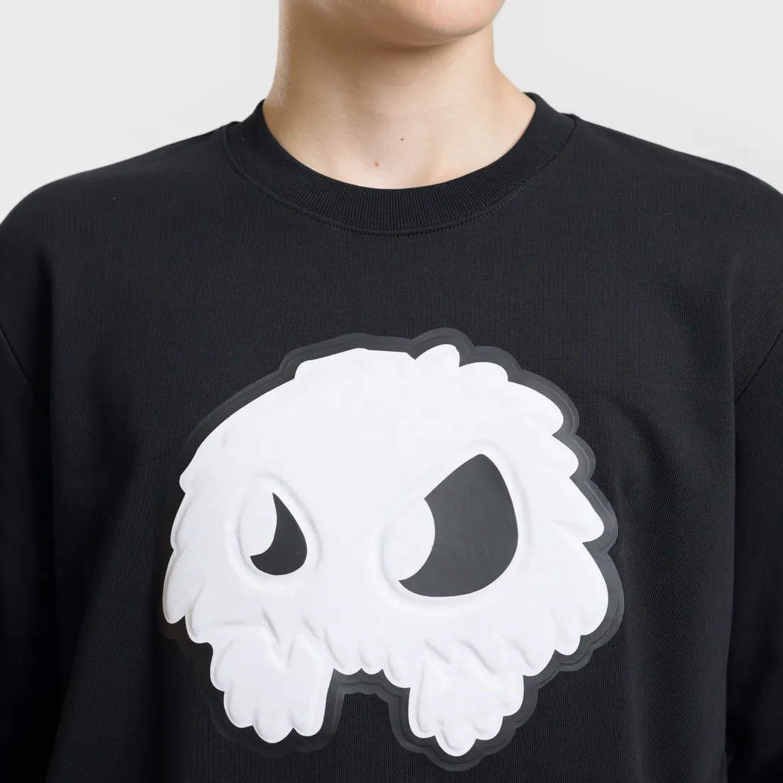 McQ Alexander McQueen Мужская толстовка Embossed Monster Big Crew Neck
