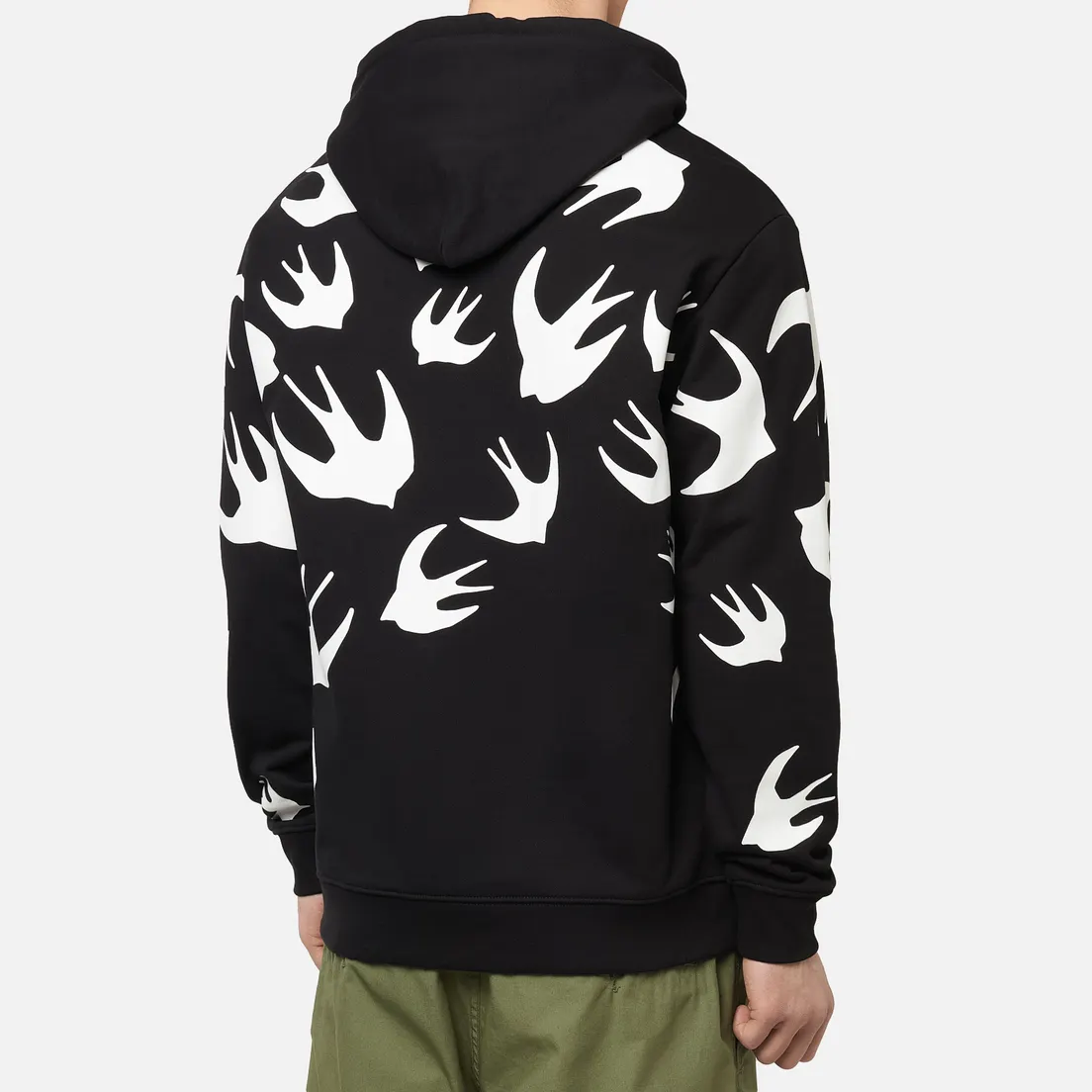 McQ Alexander McQueen Мужская толстовка Hoodie Swallow Swarm