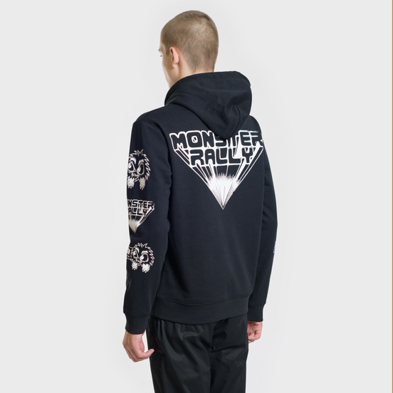Мужская толстовка McQ Alexander McQueen Monster Rally Big Hoodie Darkest Black