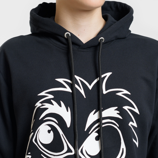 Мужская толстовка McQ Alexander McQueen Monster Rally Big Hoodie Darkest Black