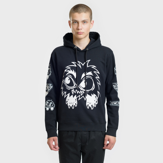 Мужская толстовка McQ Alexander McQueen Monster Rally Big Hoodie Darkest Black