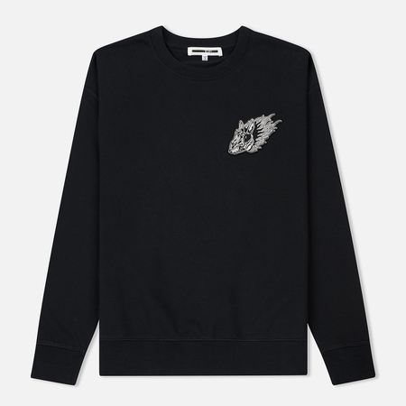 Мужская толстовка McQ Alexander McQueen Oversized 03 Flaming Skeleton Darkest Black