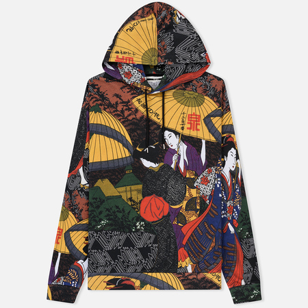 Мужская толстовка McQ Alexander McQueen Oversized Hoodie Kimono Print Multicolor