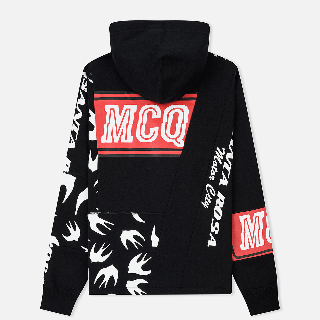 McQ Alexander McQueen Мужская толстовка Recy Drawstring Hoodie 01 Monster