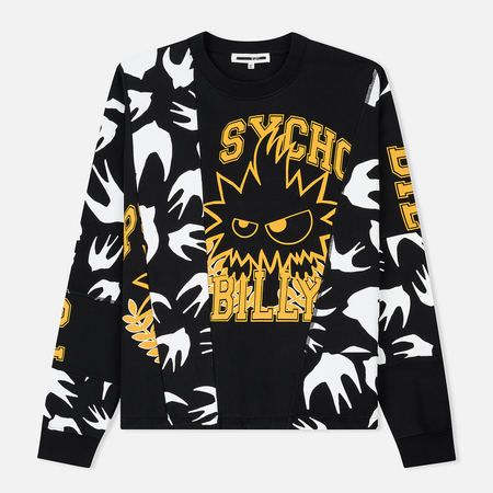 Мужская толстовка McQ Alexander McQueen Recycled Crew Neck Monster Darkest Black