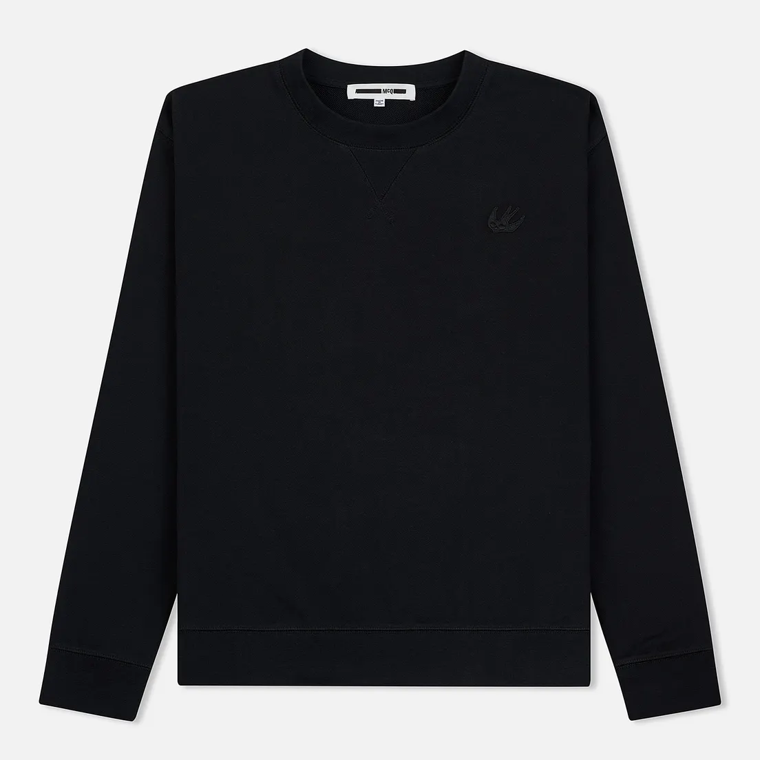 McQ Alexander McQueen Мужская толстовка Swallow Embroidery Coverlock Crew